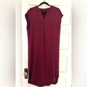 Banana Republic Burgundy V-Neck dress